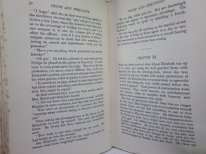 PRIDE AND PREJUDICE BY JANE AUSTEN C. 1900 DELUXE LEATHER BINDING