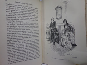 PRIDE AND PREJUDICE BY JANE AUSTEN C. 1900 DELUXE LEATHER BINDING