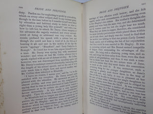 PRIDE AND PREJUDICE BY JANE AUSTEN C. 1900 DELUXE LEATHER BINDING