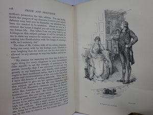 PRIDE AND PREJUDICE BY JANE AUSTEN C. 1900 DELUXE LEATHER BINDING