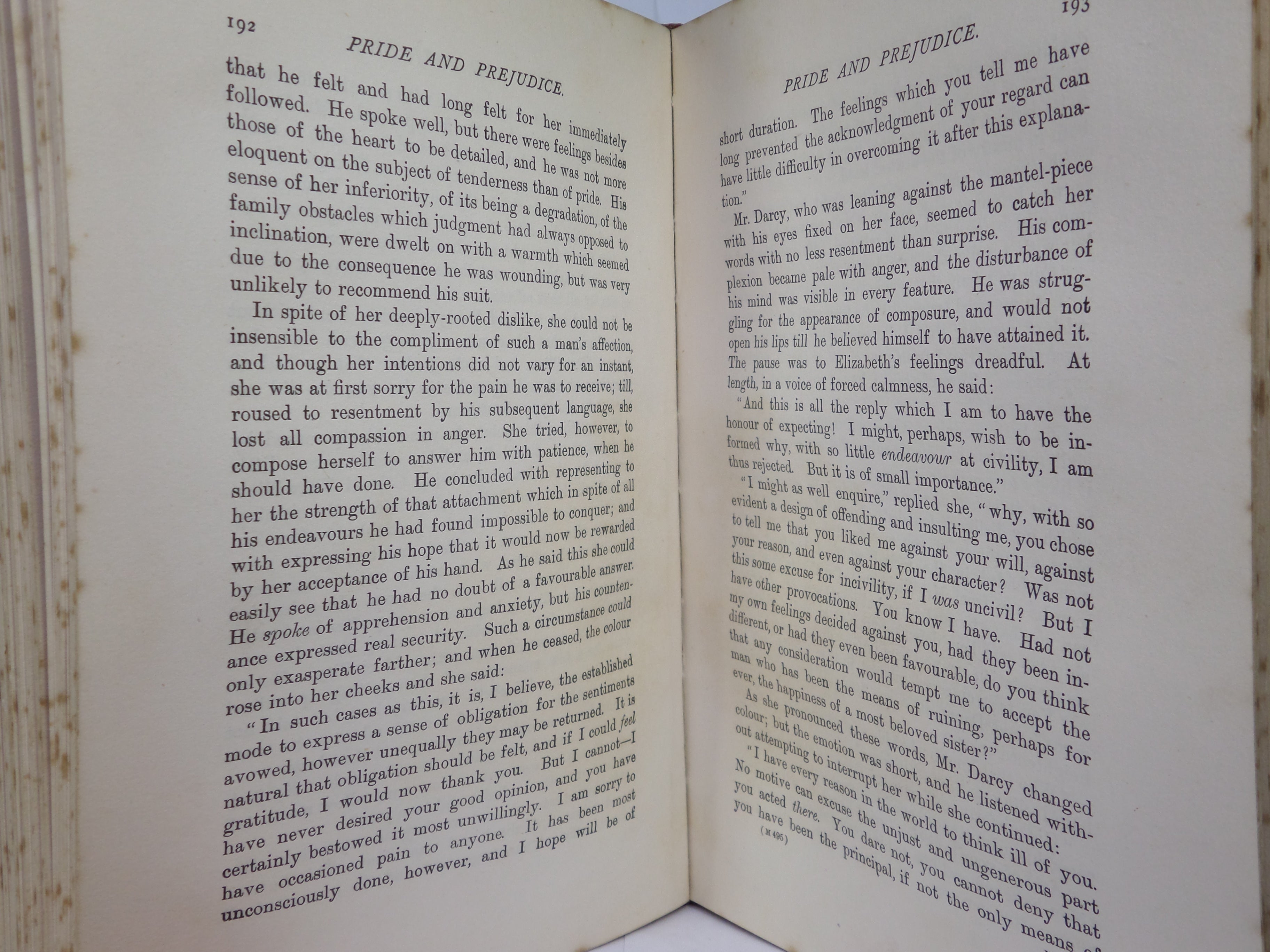 PRIDE AND PREJUDICE BY JANE AUSTEN C. 1900 DELUXE LEATHER BINDING