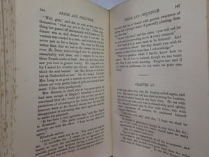 PRIDE AND PREJUDICE BY JANE AUSTEN C. 1900 DELUXE LEATHER BINDING