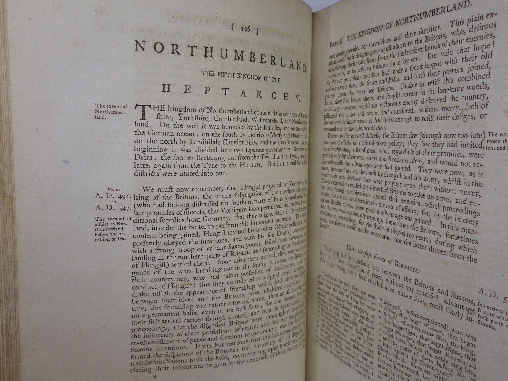 THE CHRONICLE OF ENGLAND BY JOSEPH STRUTT 1777-1779 FINELY BOUND IN TWO VOLUMES