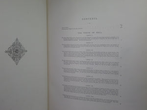 THE VISION OF HELL BY DANTE ALIGHIERI 1866 SIGNED LEATHER BINDING, GUSTAVE DORÉ ILLUSTRATIONS