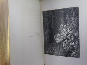 THE VISION OF HELL BY DANTE ALIGHIERI 1866 SIGNED LEATHER BINDING, GUSTAVE DORÉ ILLUSTRATIONS