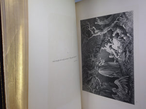 THE VISION OF HELL BY DANTE ALIGHIERI 1866 SIGNED LEATHER BINDING, GUSTAVE DORÉ ILLUSTRATIONS