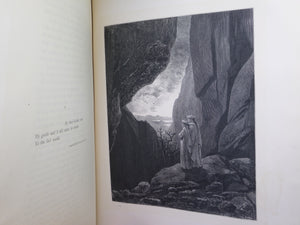 THE VISION OF HELL BY DANTE ALIGHIERI 1866 SIGNED LEATHER BINDING, GUSTAVE DORÉ ILLUSTRATIONS