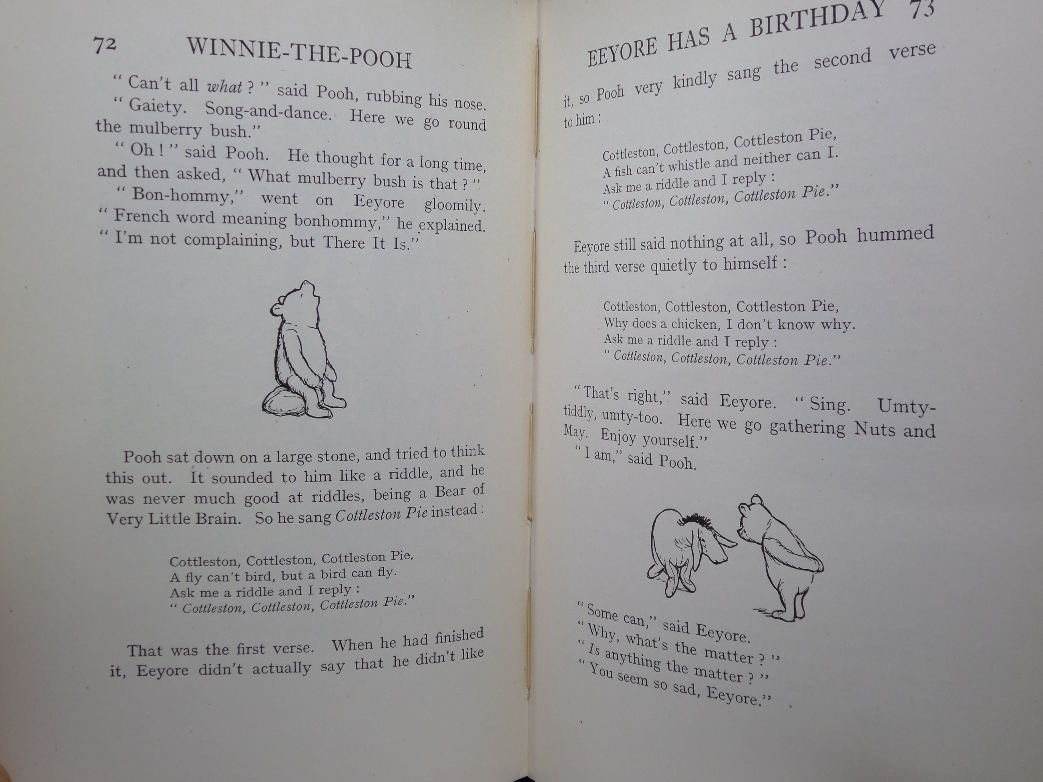 WINNIE-THE-POOH BY A. A. MILNE 1926 FIRST EDITION