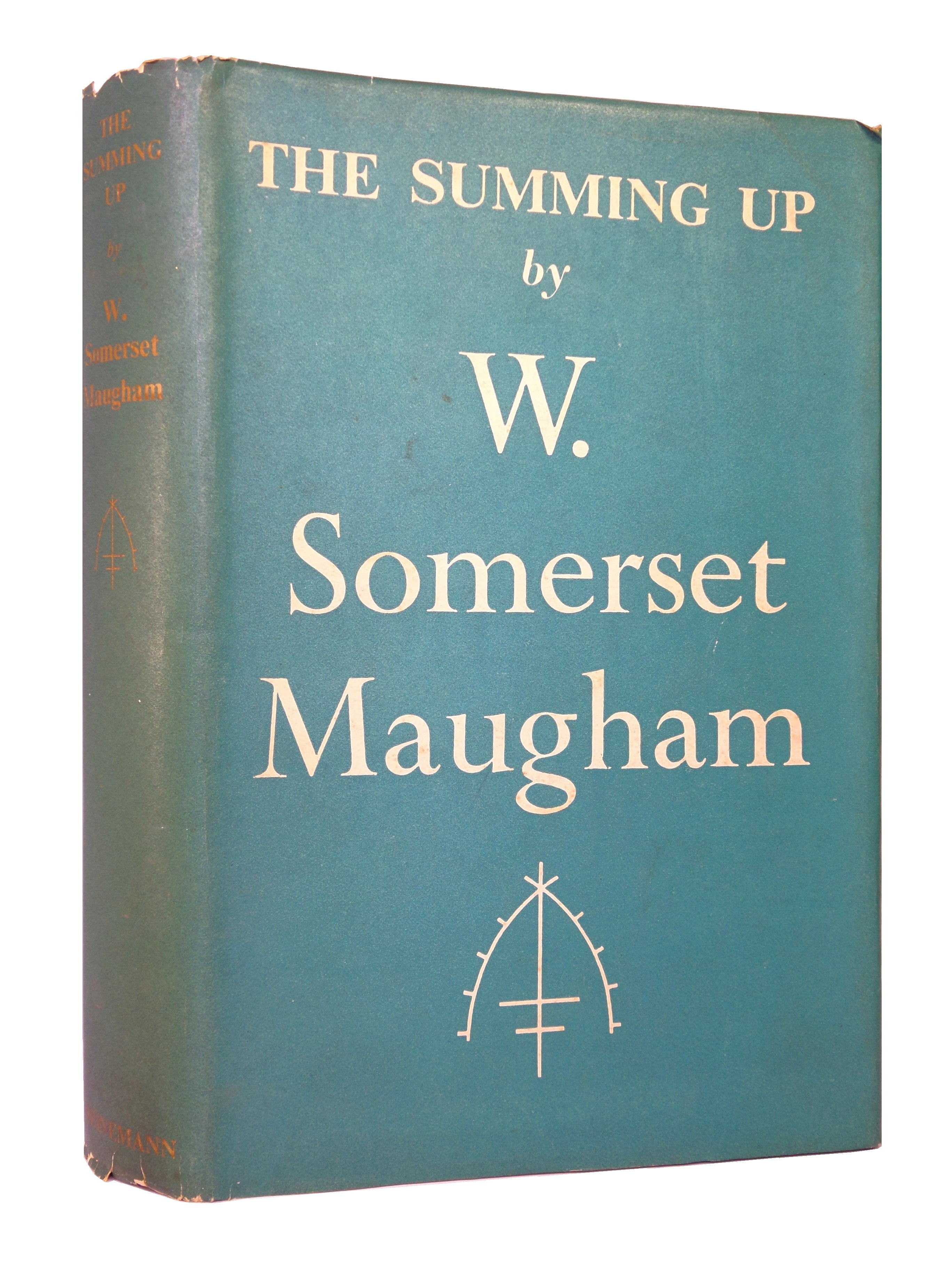 THE SUMMING UP BY WILLIAM SOMERSET MAUGHAM 1938 FIRST EDITION