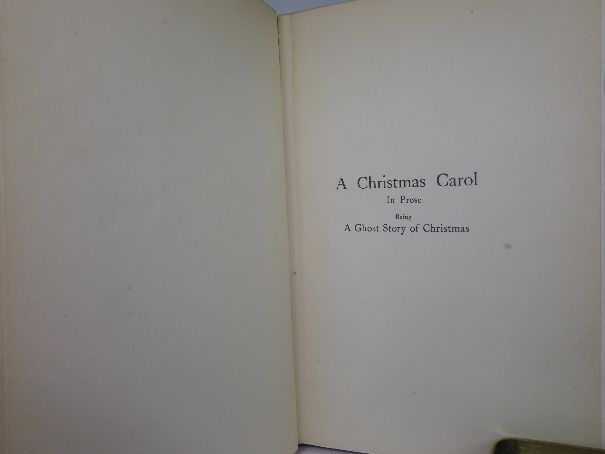 A CHRISTMAS CAROL BY CHARLES DICKENS 1911 DELUXE VELLUM BINDING, C. E. BROCK ILLUSTRATIONS