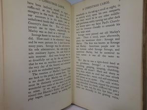 A CHRISTMAS CAROL BY CHARLES DICKENS 1911 DELUXE VELLUM BINDING, C. E. BROCK ILLUSTRATIONS