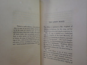 REMAINS OF NITHSDALE AND GALLOWAY SONG BY R. H. CROMEK 1810 LEATHER BINDING