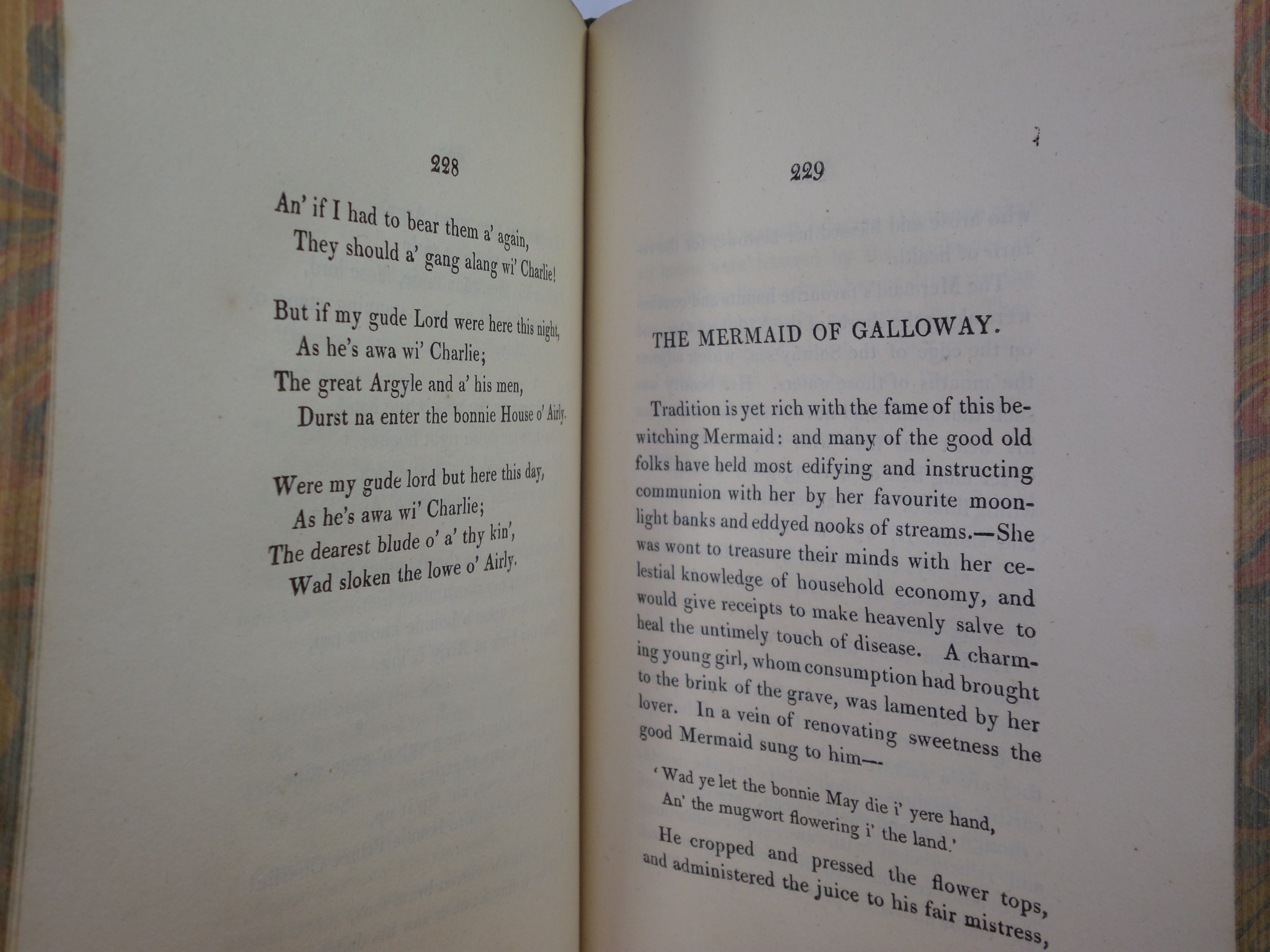 REMAINS OF NITHSDALE AND GALLOWAY SONG BY R. H. CROMEK 1810 LEATHER BINDING