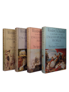 WINSTON CHURCHILL'S HISTORY OF THE ENGLISH SPEAKING PEOPLES 1956-1958 FIRST EDITION SET