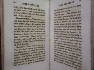 THE LAST DAYS OF BISHOP HEBER BY REV. THOMAS ROBINSON 1832