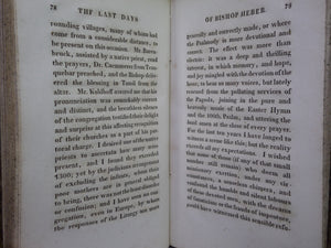 THE LAST DAYS OF BISHOP HEBER BY REV. THOMAS ROBINSON 1832