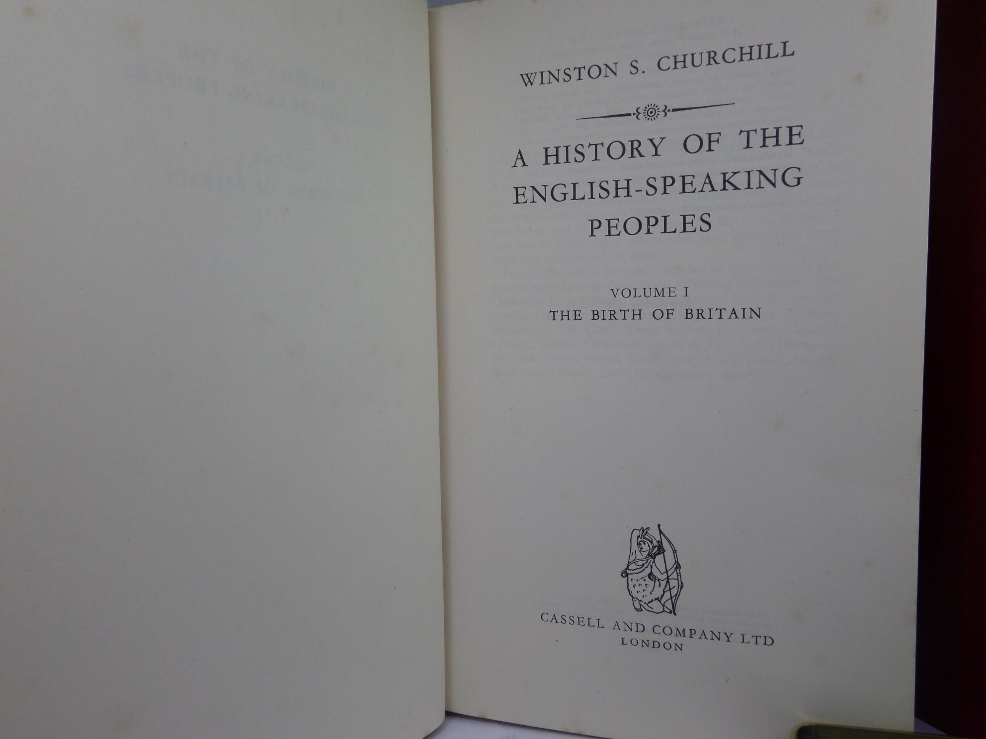 WINSTON CHURCHILL'S HISTORY OF THE ENGLISH SPEAKING PEOPLES 1956-1958 FIRST EDITION SET