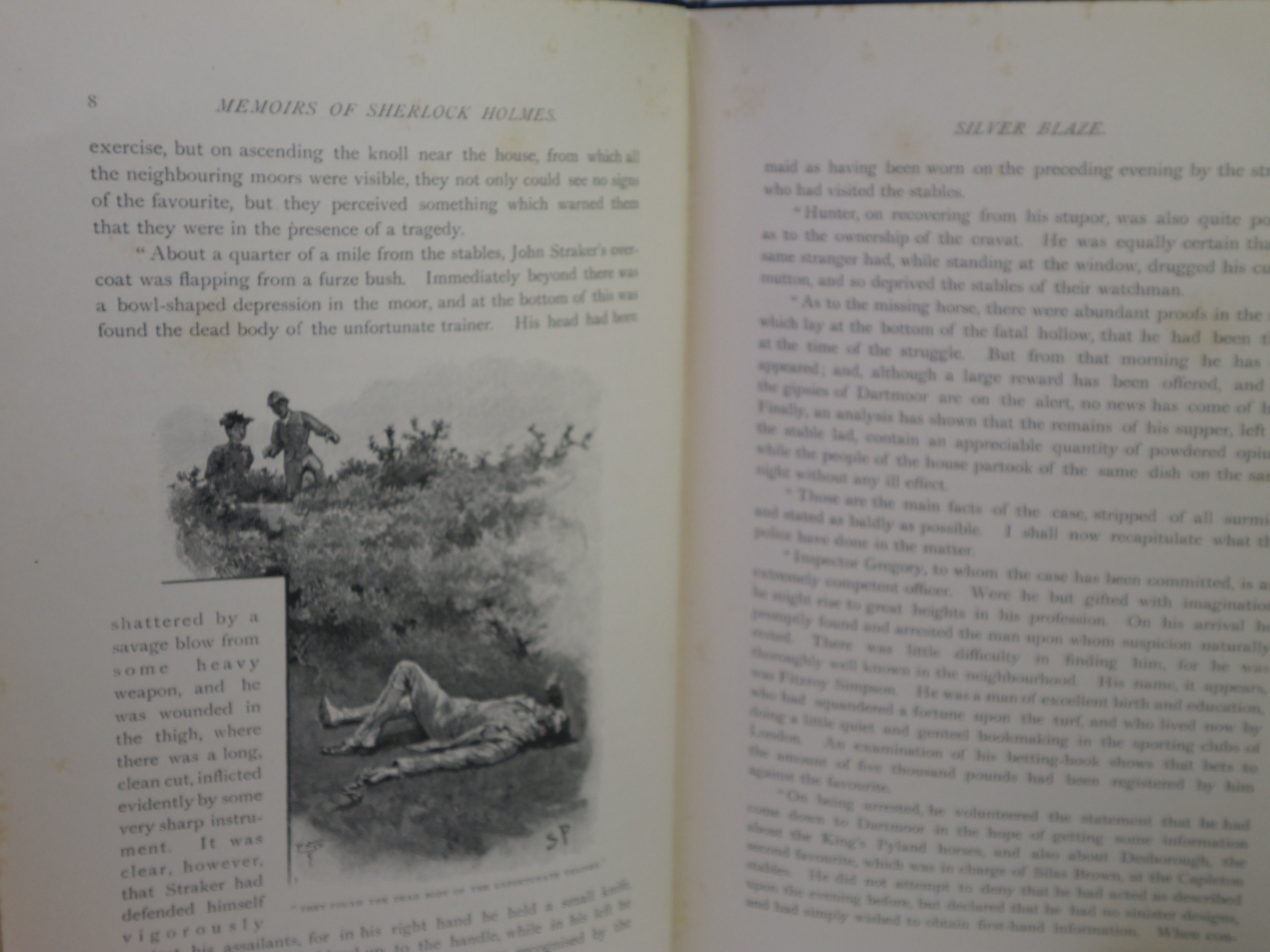 THE MEMOIRS OF SHERLOCK HOLMES BY ARTHUR CONAN DOYLE 1894 FIRST EDITION