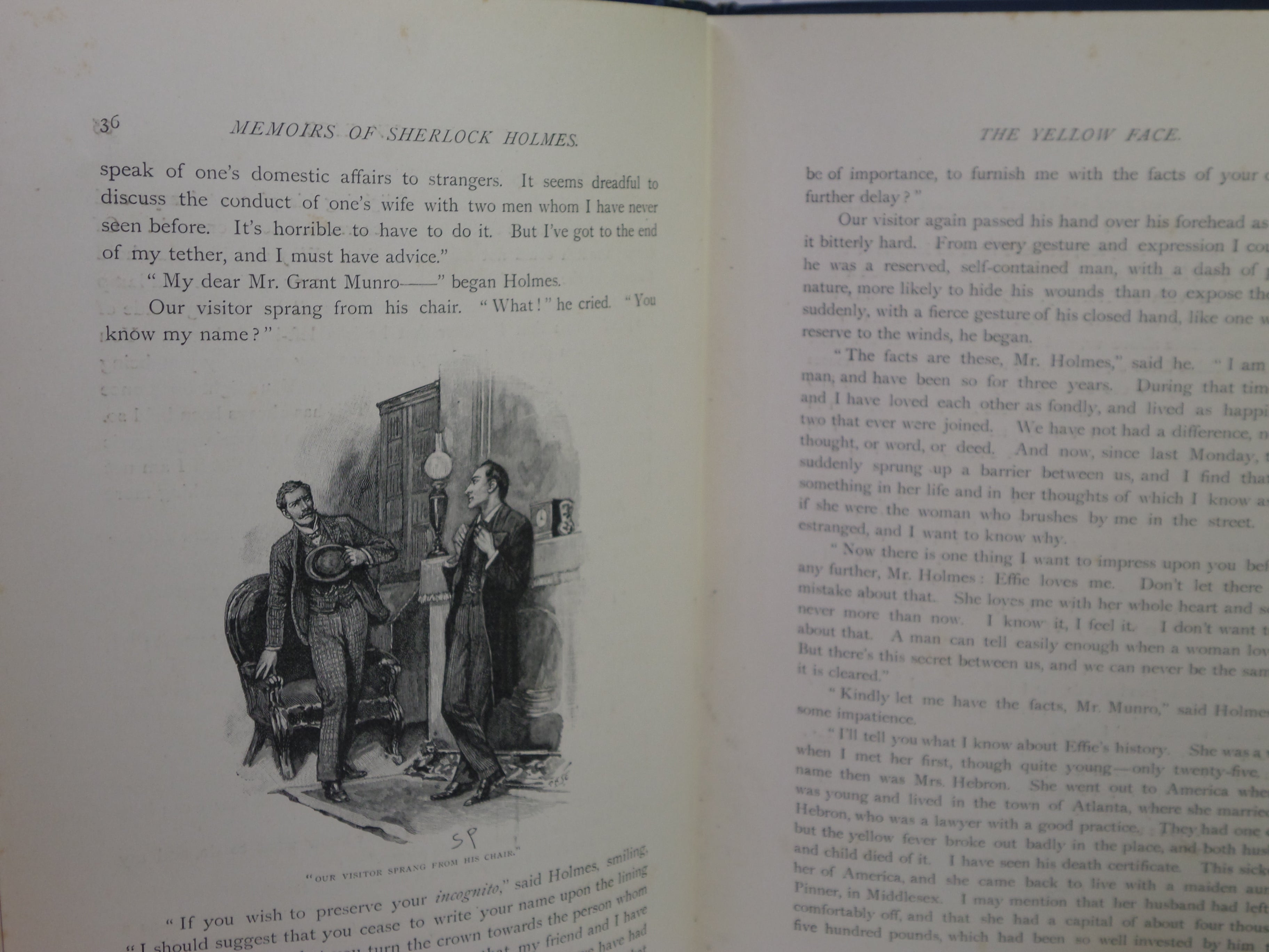 THE MEMOIRS OF SHERLOCK HOLMES BY ARTHUR CONAN DOYLE 1894 FIRST EDITION