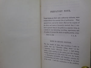 A LADY'S LIFE IN THE ROCKY MOUNTAINS BY ISABELLA L. BIRD 1910 LEATHER BINDING