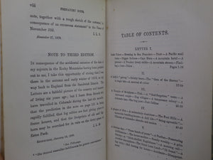 A LADY'S LIFE IN THE ROCKY MOUNTAINS BY ISABELLA L. BIRD 1910 LEATHER BINDING