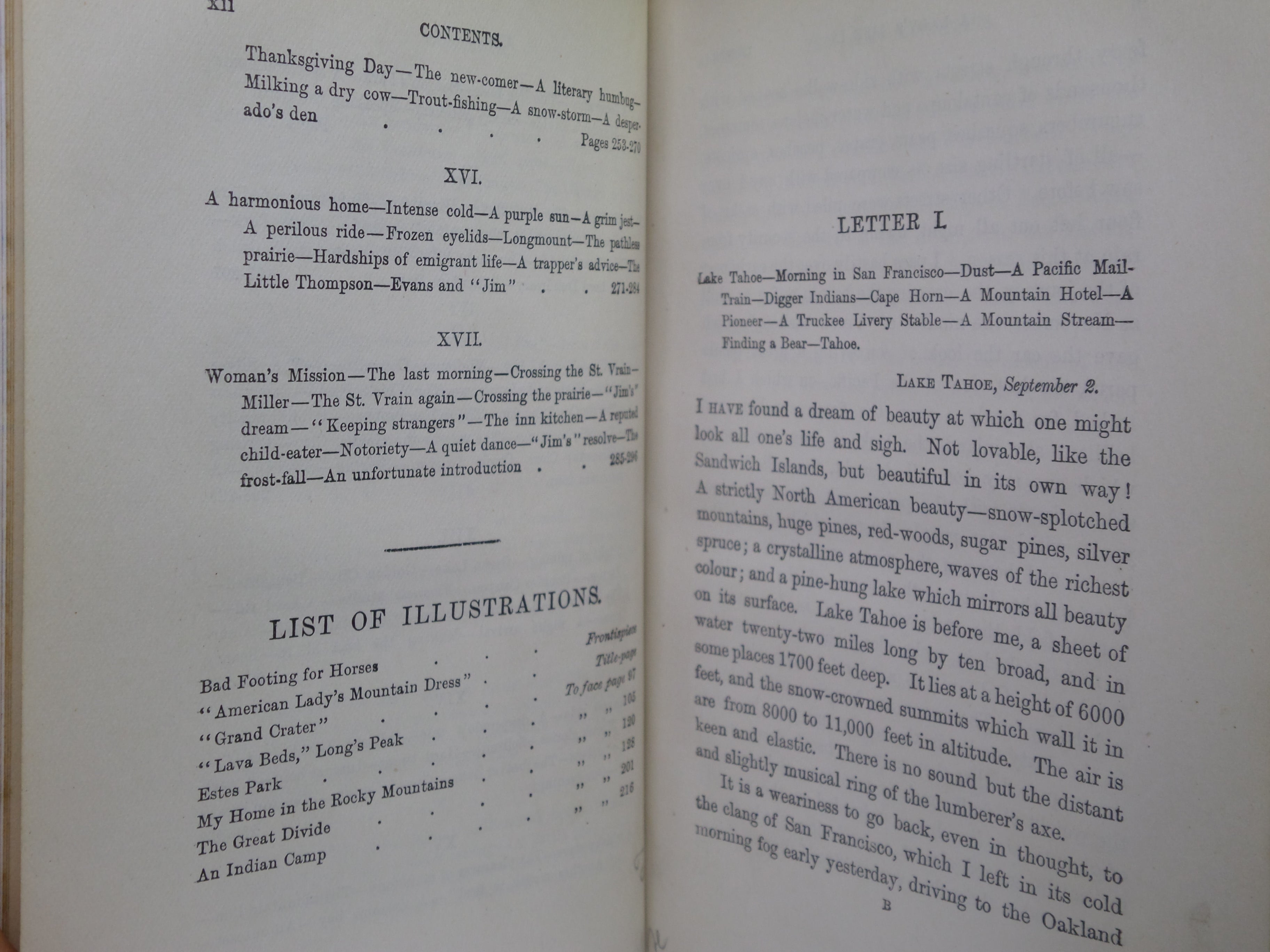 A LADY'S LIFE IN THE ROCKY MOUNTAINS BY ISABELLA L. BIRD 1910 LEATHER BINDING
