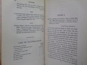 A LADY'S LIFE IN THE ROCKY MOUNTAINS BY ISABELLA L. BIRD 1910 LEATHER BINDING