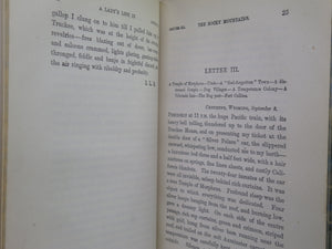 A LADY'S LIFE IN THE ROCKY MOUNTAINS BY ISABELLA L. BIRD 1910 LEATHER BINDING