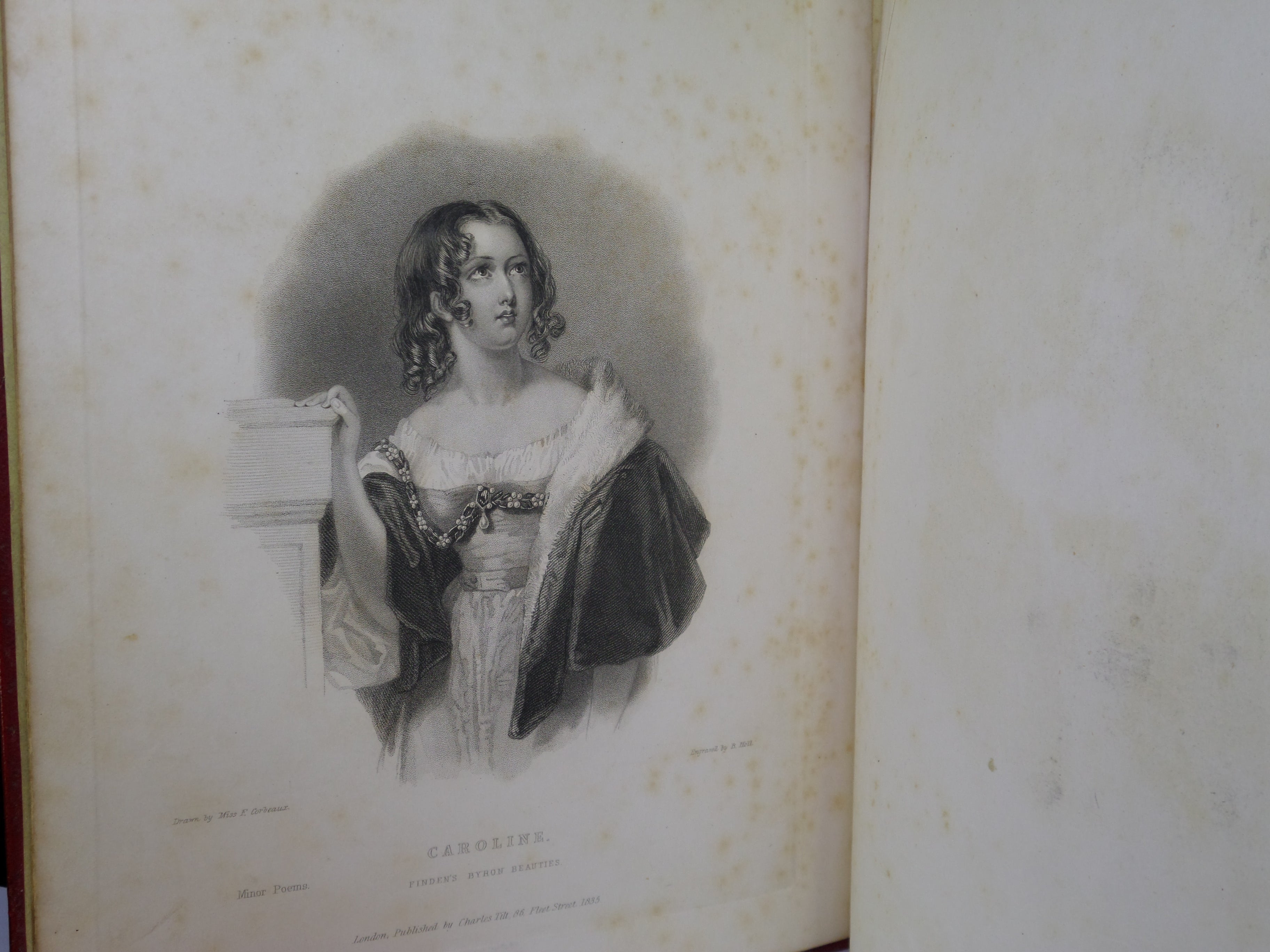 LES DAMES DE BYRON; OR PORTRAITS OF PRINCIPAL FEMALE CHARACTERS IN BYRON'S POEMS 1836 FINE BINDING