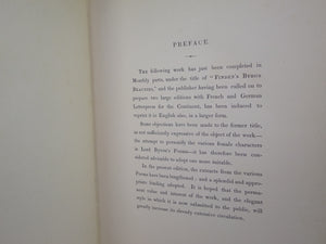 LES DAMES DE BYRON; OR PORTRAITS OF PRINCIPAL FEMALE CHARACTERS IN BYRON'S POEMS 1836 FINE BINDING