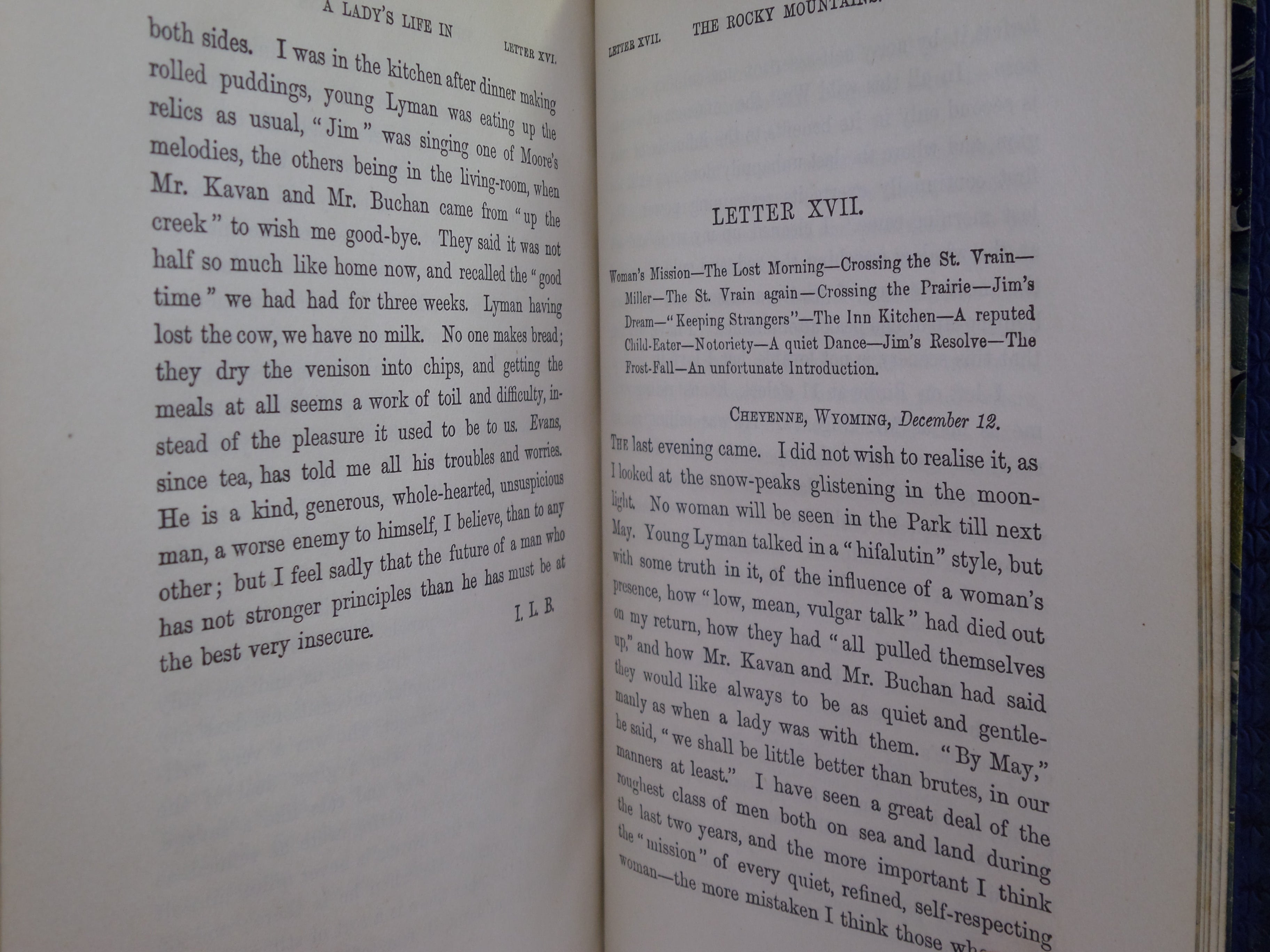 A LADY'S LIFE IN THE ROCKY MOUNTAINS BY ISABELLA L. BIRD 1910 LEATHER BINDING