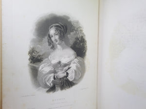 LES DAMES DE BYRON; OR PORTRAITS OF PRINCIPAL FEMALE CHARACTERS IN BYRON'S POEMS 1836 FINE BINDING