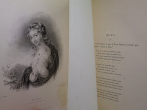 LES DAMES DE BYRON; OR PORTRAITS OF PRINCIPAL FEMALE CHARACTERS IN BYRON'S POEMS 1836 FINE BINDING