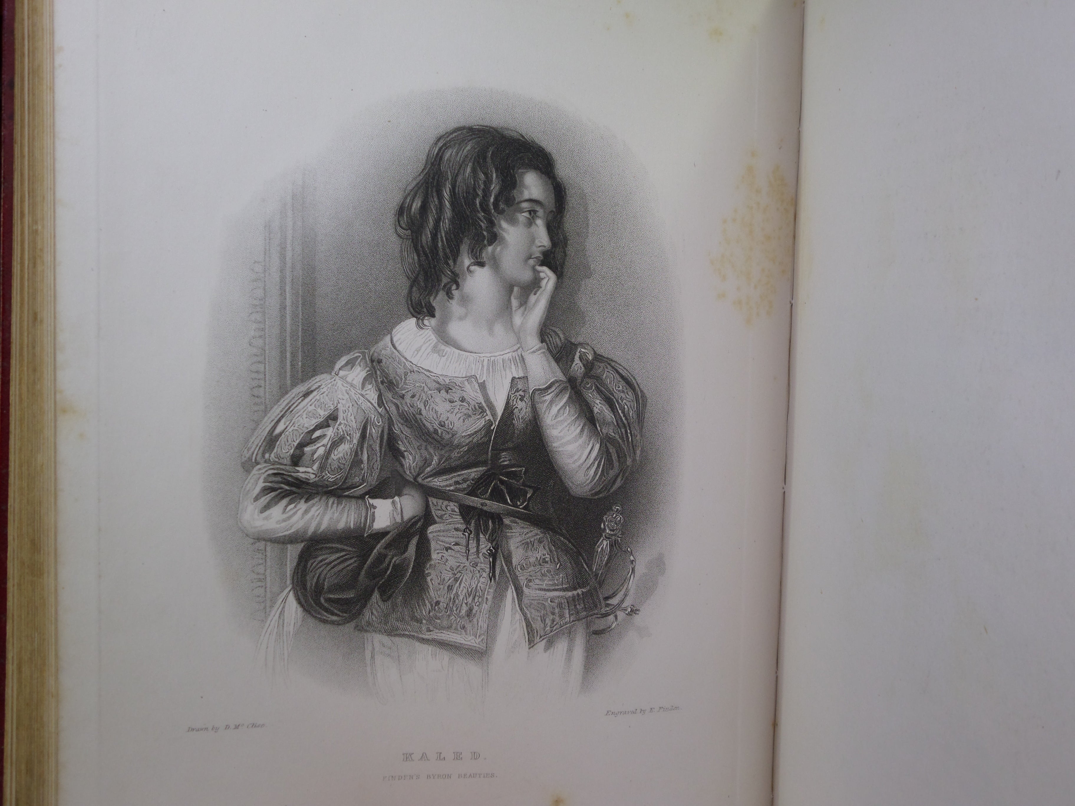 LES DAMES DE BYRON; OR PORTRAITS OF PRINCIPAL FEMALE CHARACTERS IN BYRON'S POEMS 1836 FINE BINDING