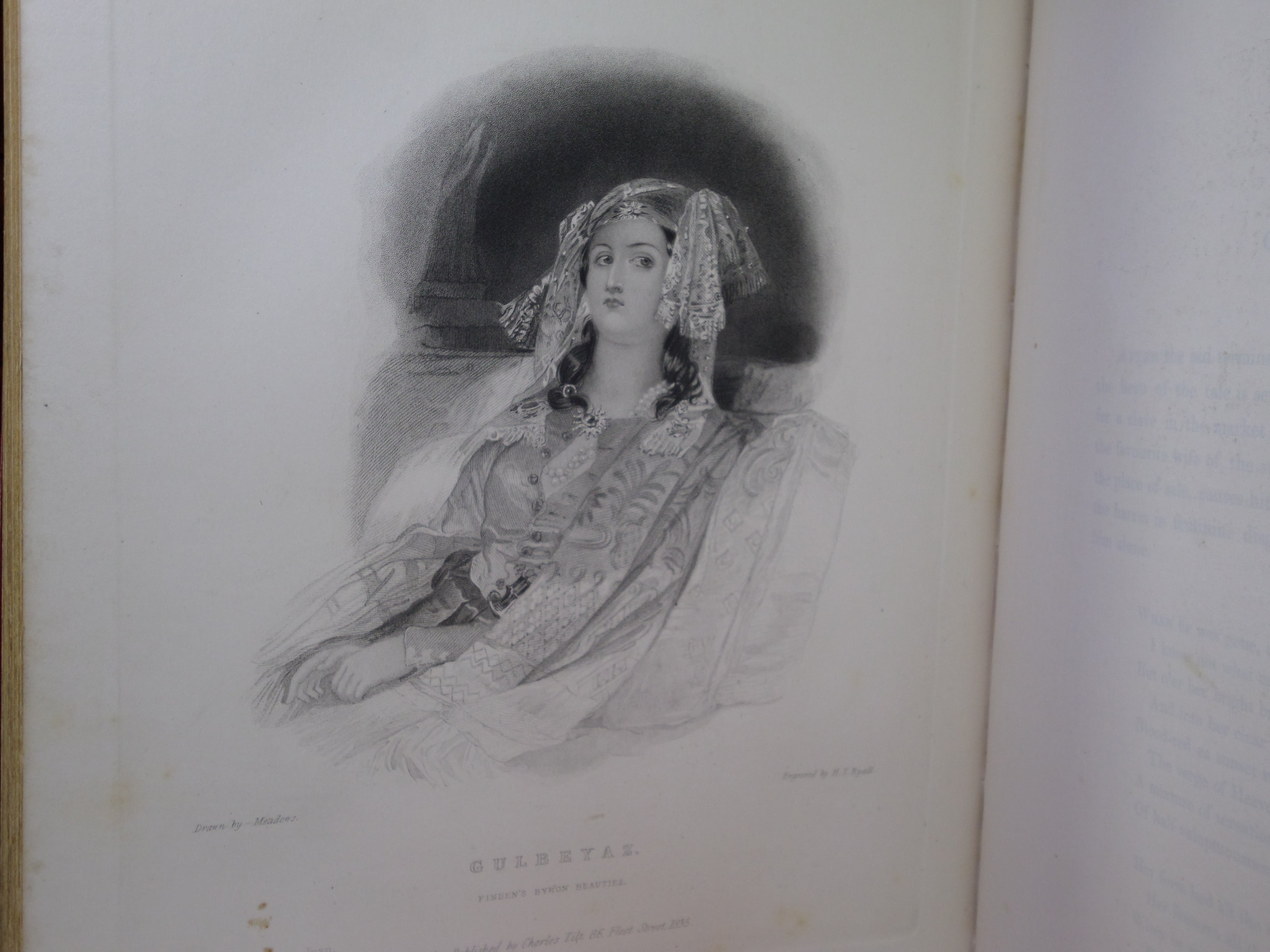 LES DAMES DE BYRON; OR PORTRAITS OF PRINCIPAL FEMALE CHARACTERS IN BYRON'S POEMS 1836 FINE BINDING