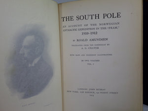 THE SOUTH POLE BY ROALD AMUNDSEN 1913 SIGNED FIRST AMERICAN EDITION