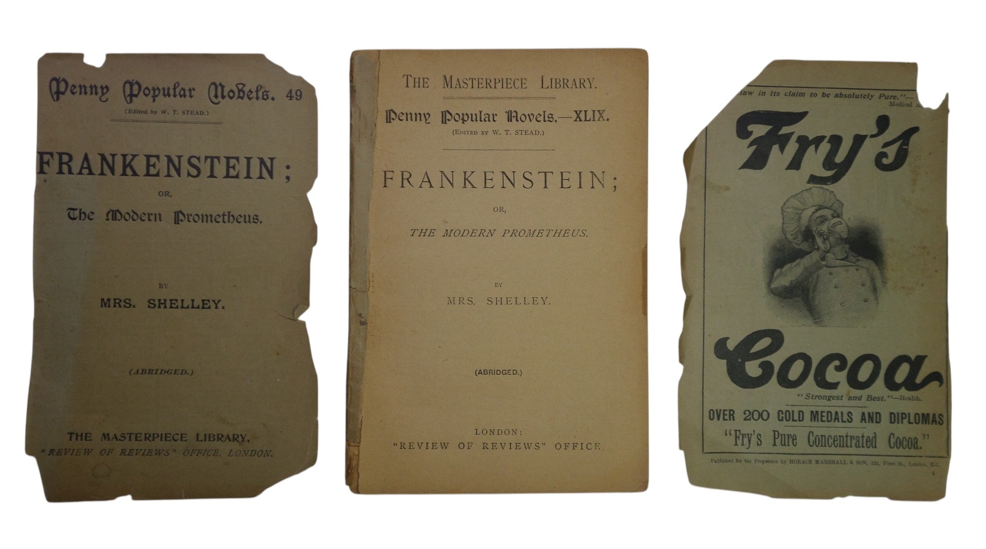 Frankenstein; or The Modern Prometheus (Abridged): Penny Popular Novels #49 - Review of Reviews.