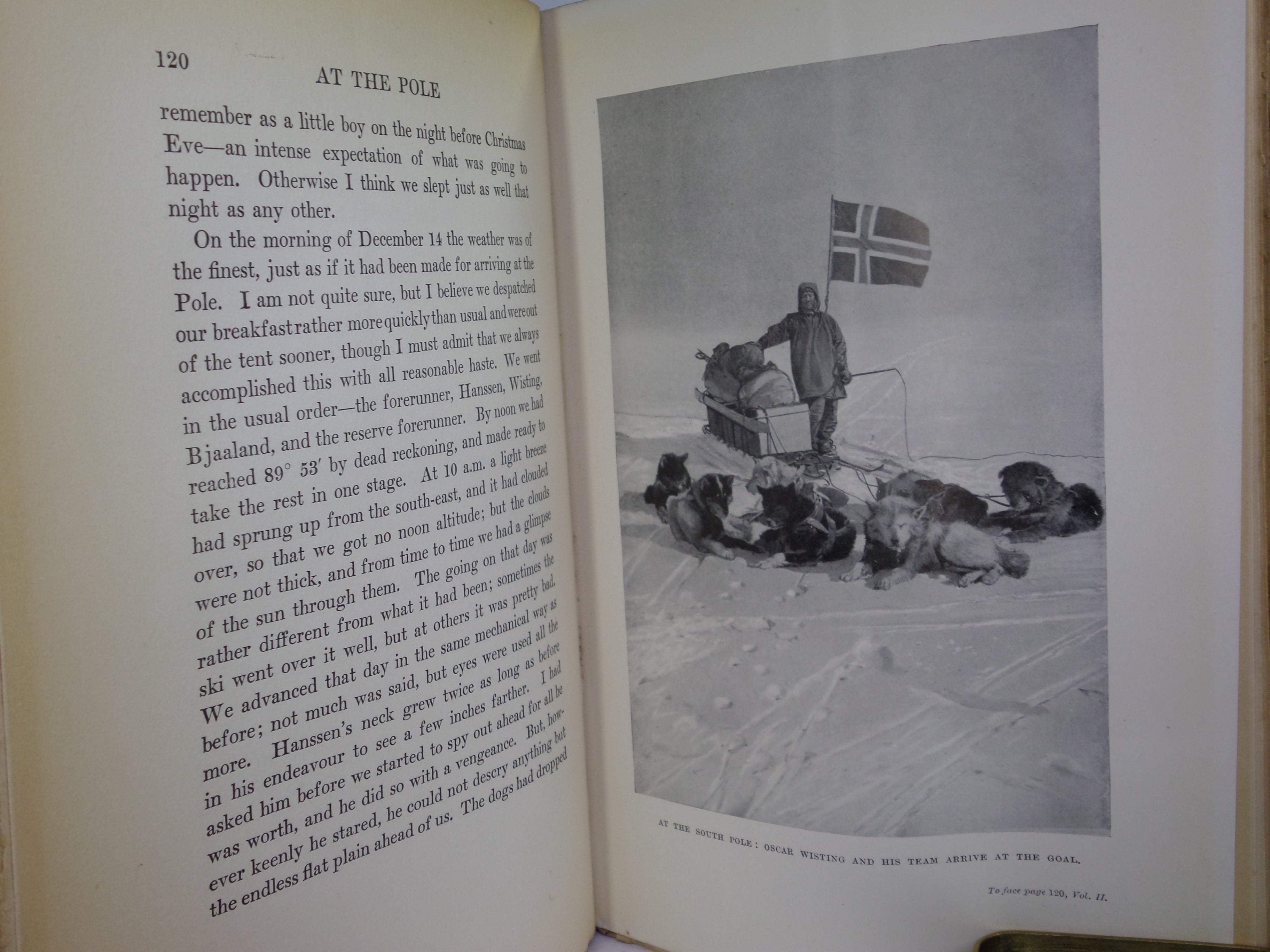 THE SOUTH POLE BY ROALD AMUNDSEN 1913 SIGNED FIRST AMERICAN EDITION