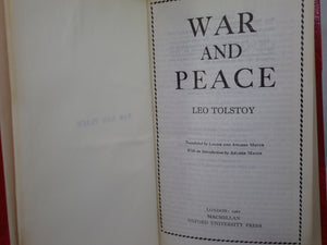 WAR AND PEACE BY LEO TOLSTOY 1967 BAYNTUN FINE BINDING