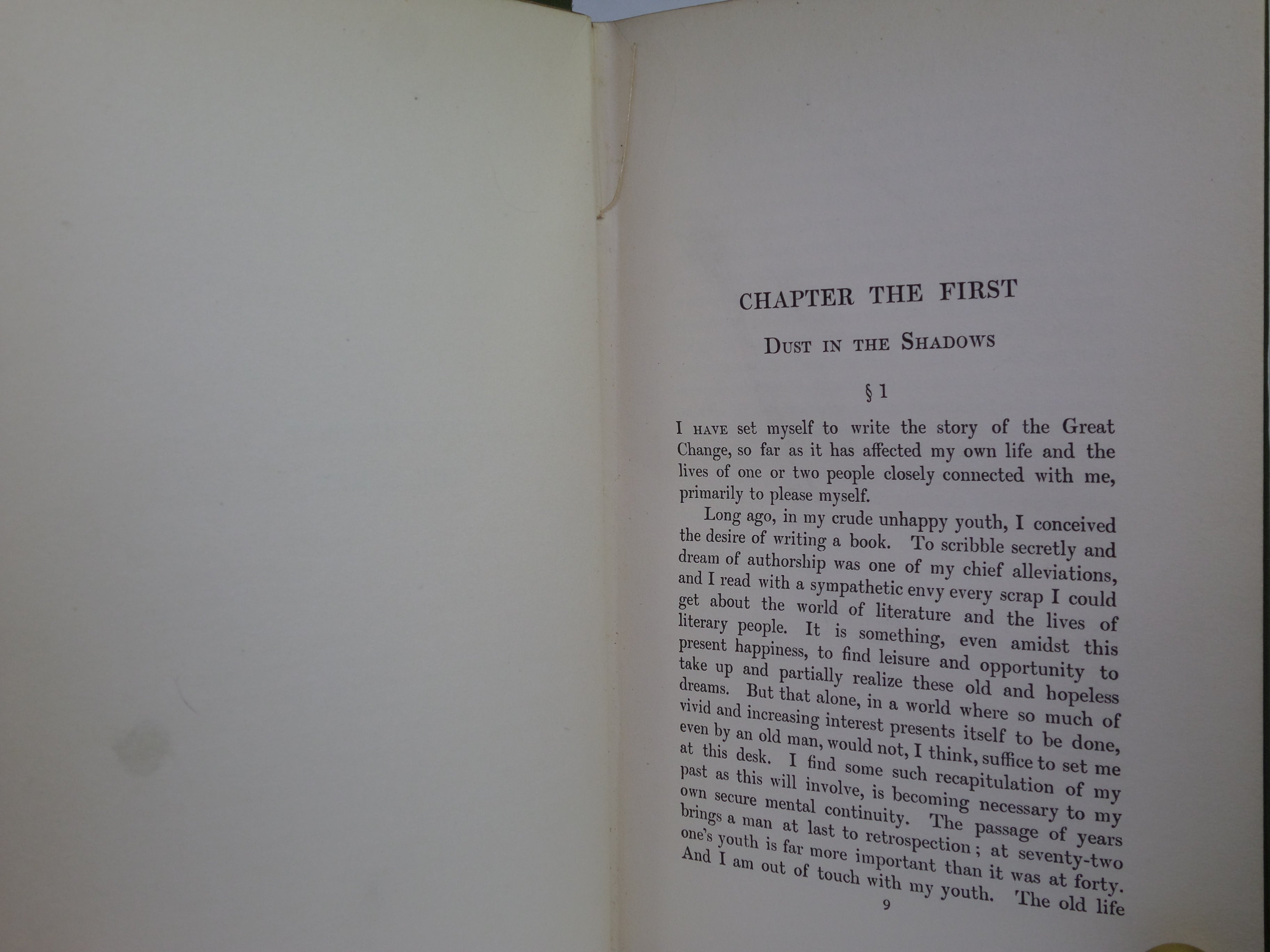 IN DAYS OF THE COMET BY H. G. WELLS 1906 FIRST EDITION