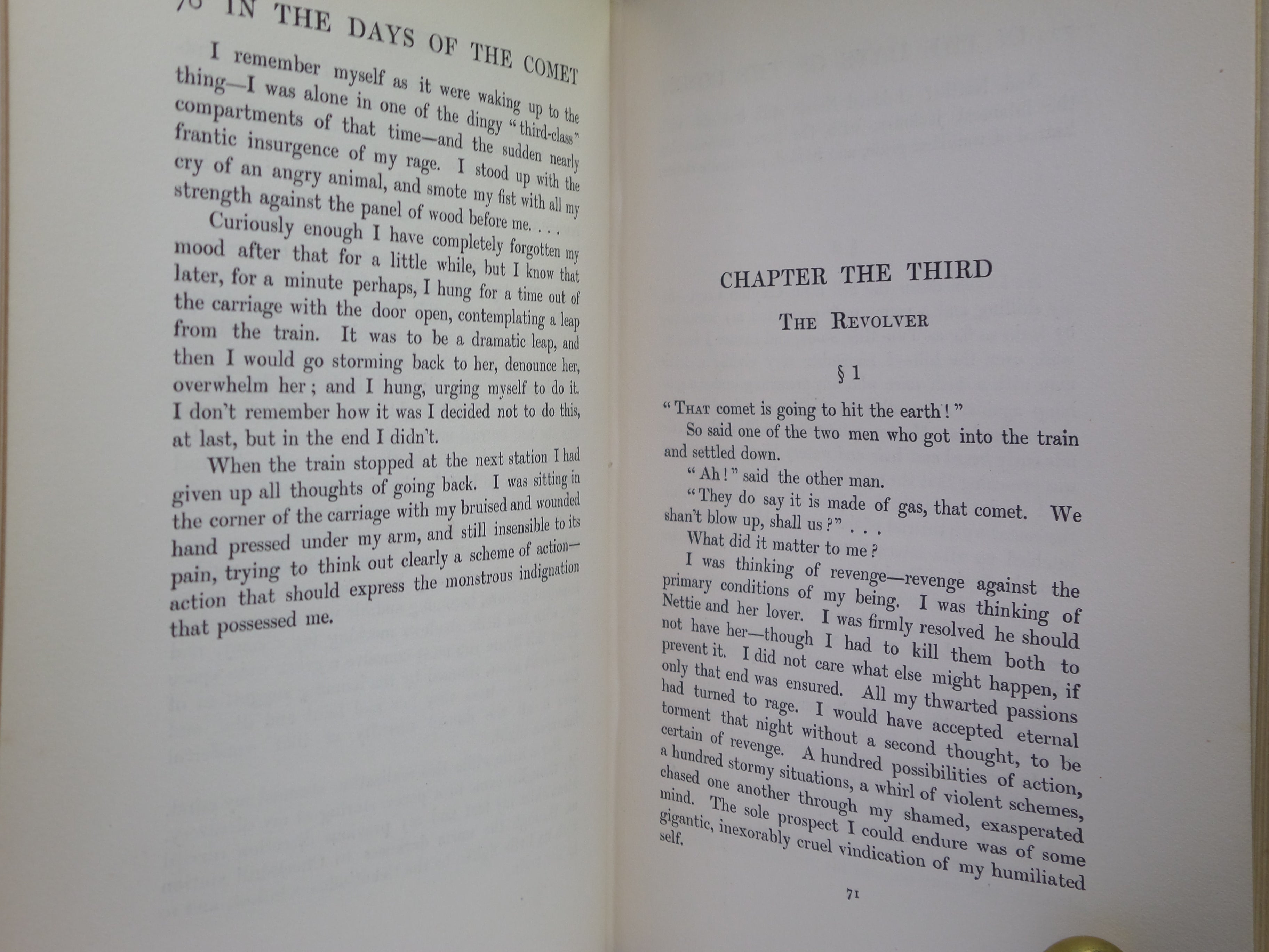 IN DAYS OF THE COMET BY H. G. WELLS 1906 FIRST EDITION