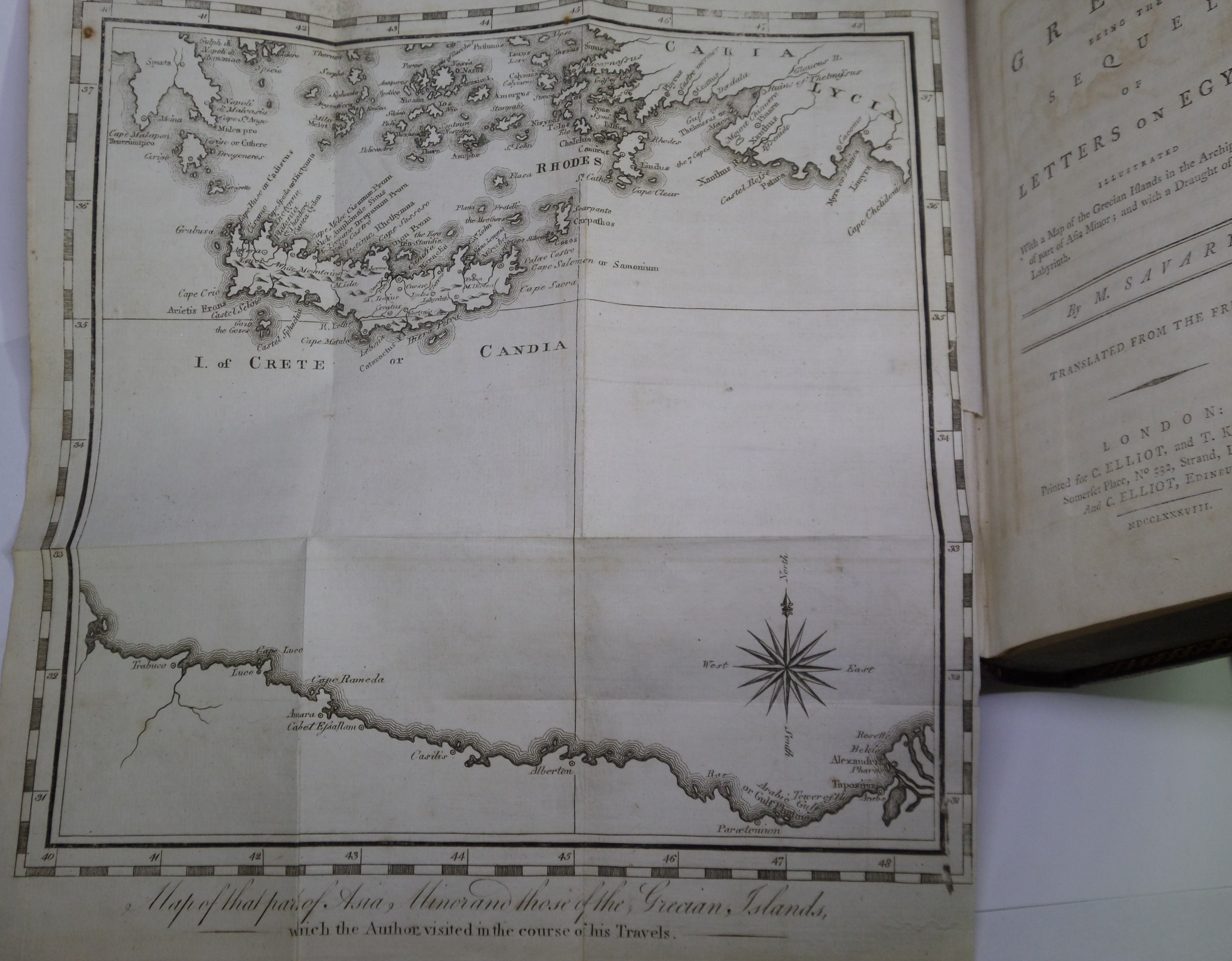 LETTERS ON GREECE BEING A SEQUEL TO LETTERS ON EGYPT 1788 CLAUDE-ÉTIENNE SAVARY