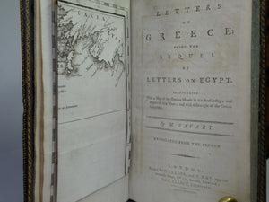 LETTERS ON GREECE BEING A SEQUEL TO LETTERS ON EGYPT 1788 CLAUDE-ÉTIENNE SAVARY