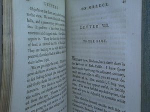 LETTERS ON GREECE BEING A SEQUEL TO LETTERS ON EGYPT 1788 CLAUDE-ÉTIENNE SAVARY