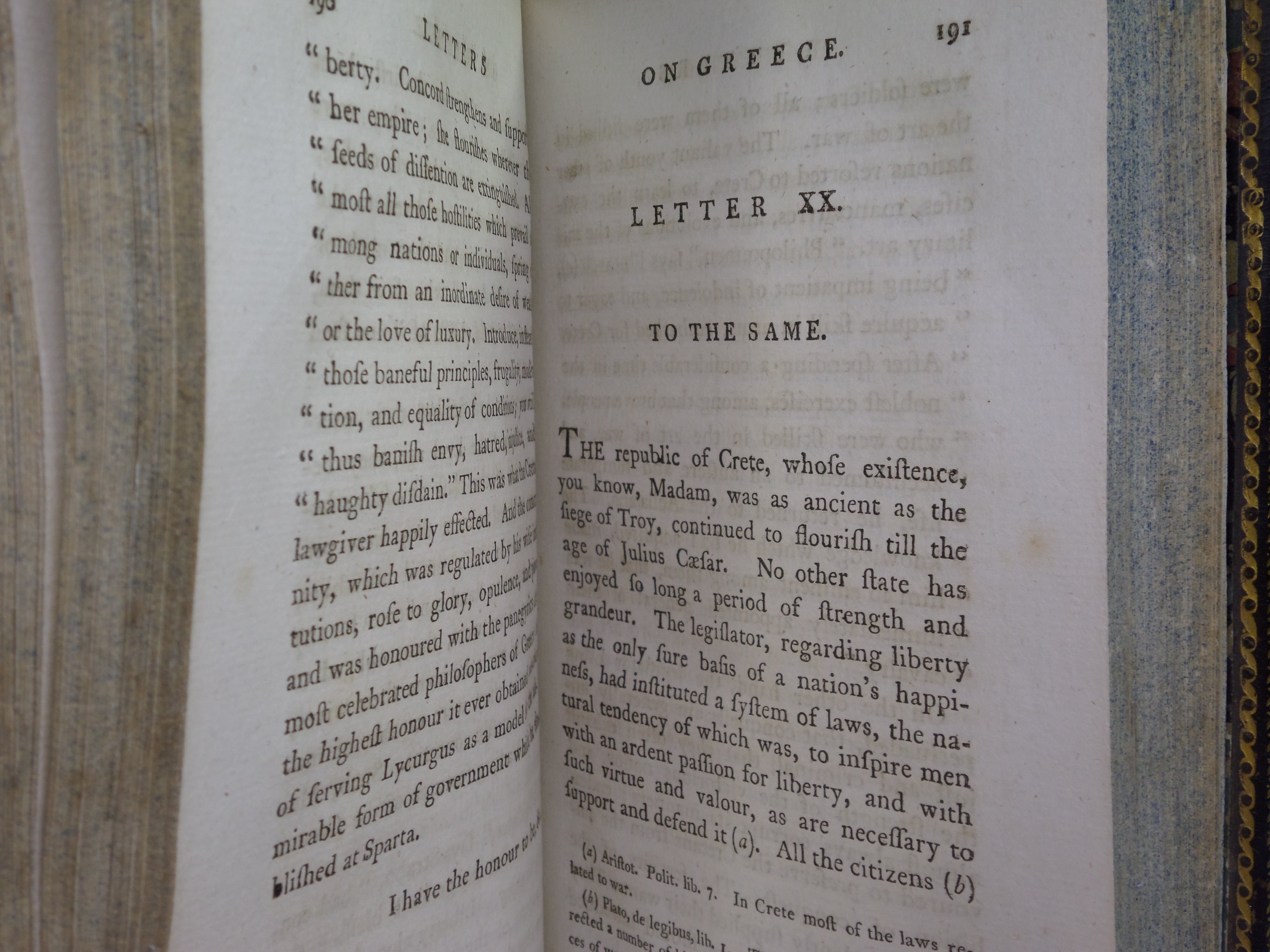 LETTERS ON GREECE BEING A SEQUEL TO LETTERS ON EGYPT 1788 CLAUDE-ÉTIENNE SAVARY