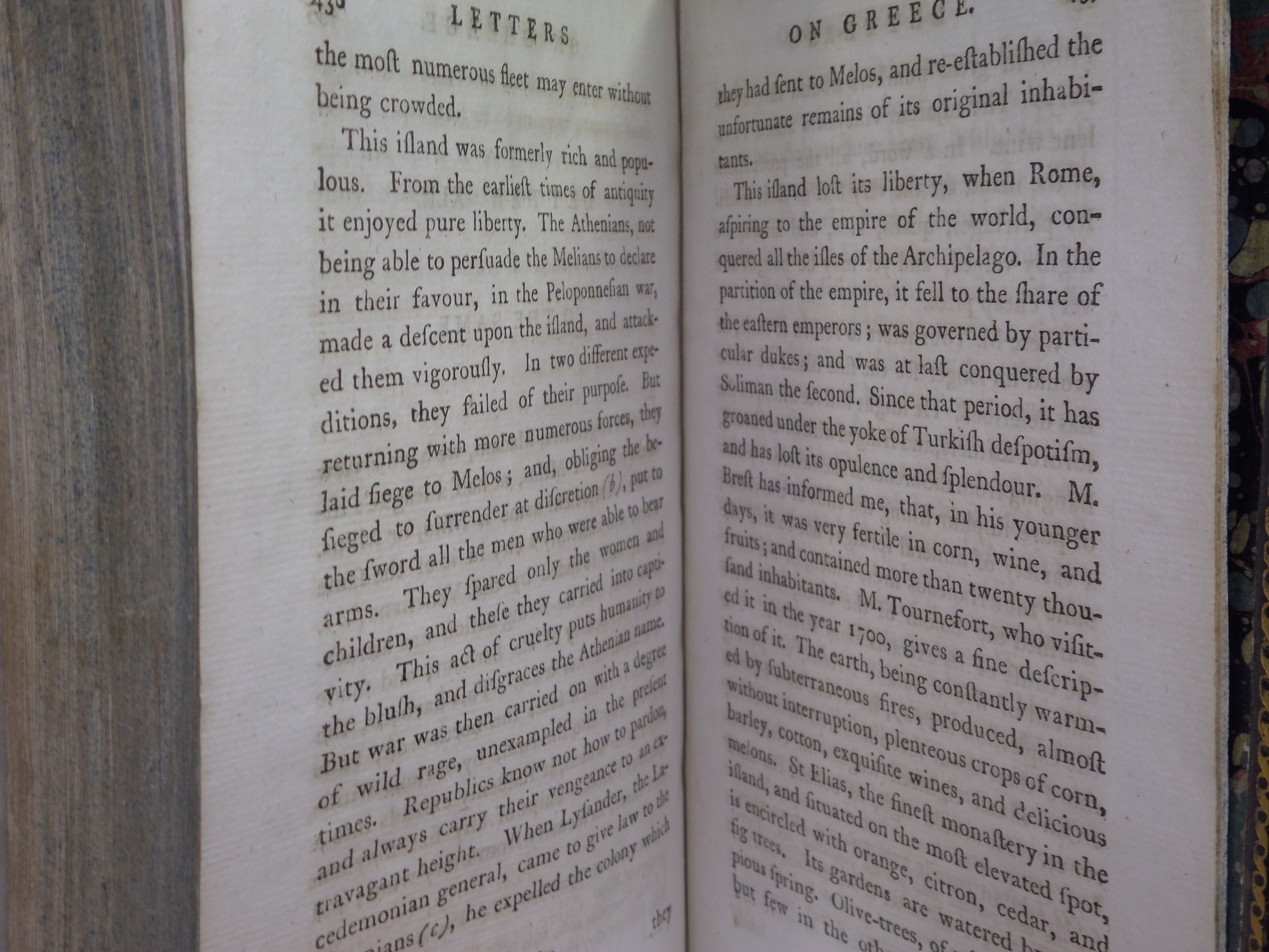 LETTERS ON GREECE BEING A SEQUEL TO LETTERS ON EGYPT 1788 CLAUDE-ÉTIENNE SAVARY
