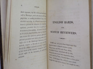 ENGLISH BARDS AND SCOTCH REVIEWERS: A SATIRE BY LORD BYRON 1809 FIRST EDITION