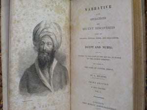NARRATIVE OF OPERATIONS RECENT DISCOVERIES IN EGYPT & NUBIA BY GIOVANNI BELZONI