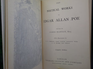 THE POETICAL WORKS OF EDGAR ALLAN POE 1852 COMPLETE EDITION - DELUXE BINDING