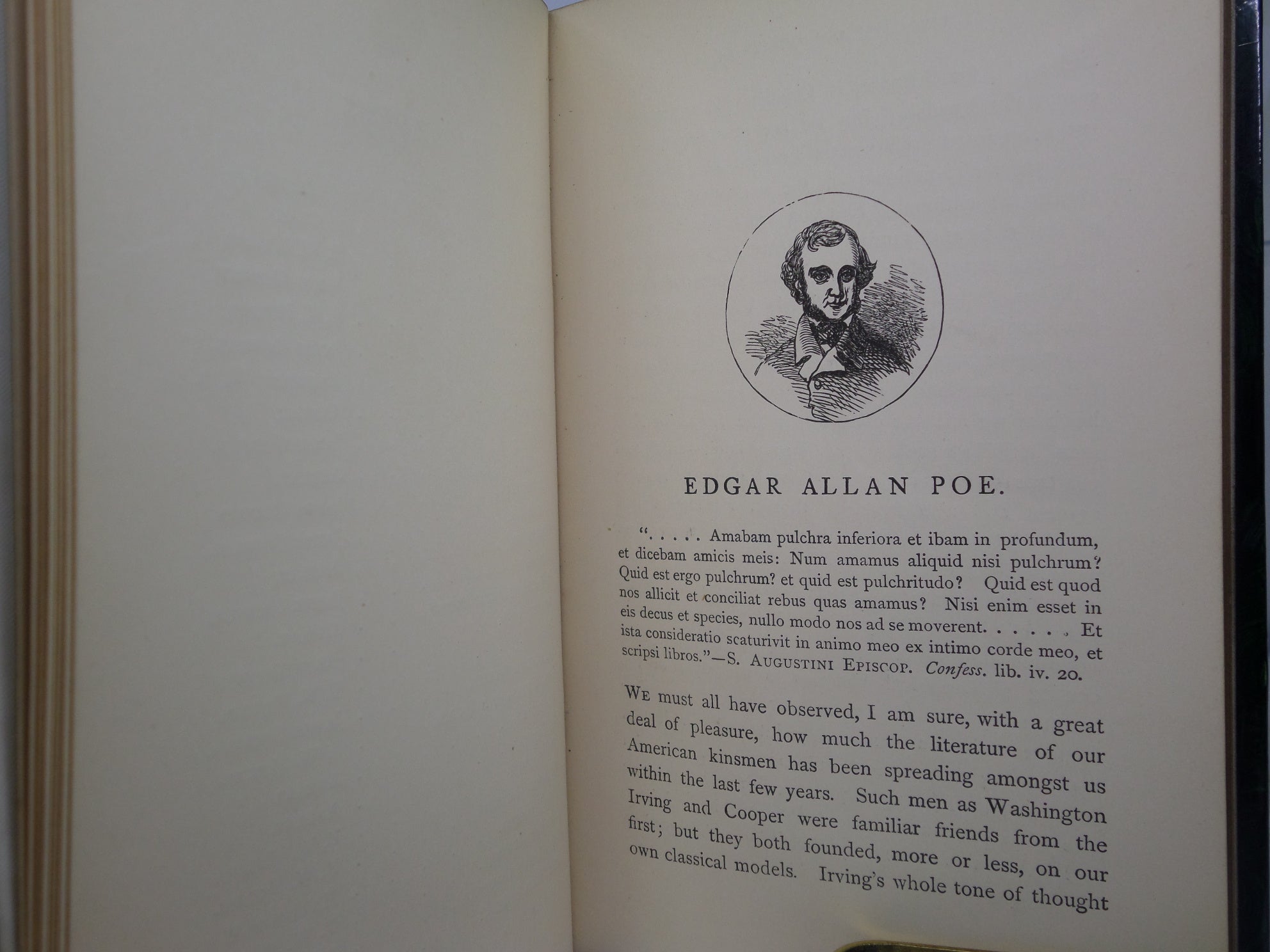 THE POETICAL WORKS OF EDGAR ALLAN POE 1852 COMPLETE EDITION - DELUXE BINDING